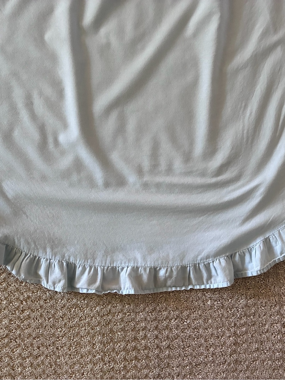 Alexander Del Rossi Light Blue Sleeveless Button Cotton Nightgown - Picture 6 of 9